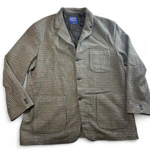 Pendleton Heritage Limited Edition Men's Chore Blazer Brown Plaid Wool Vintage X